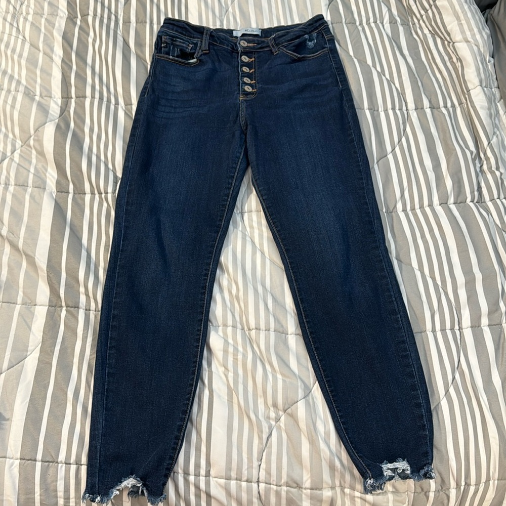 Kancan dark skinny Jean with no distressing